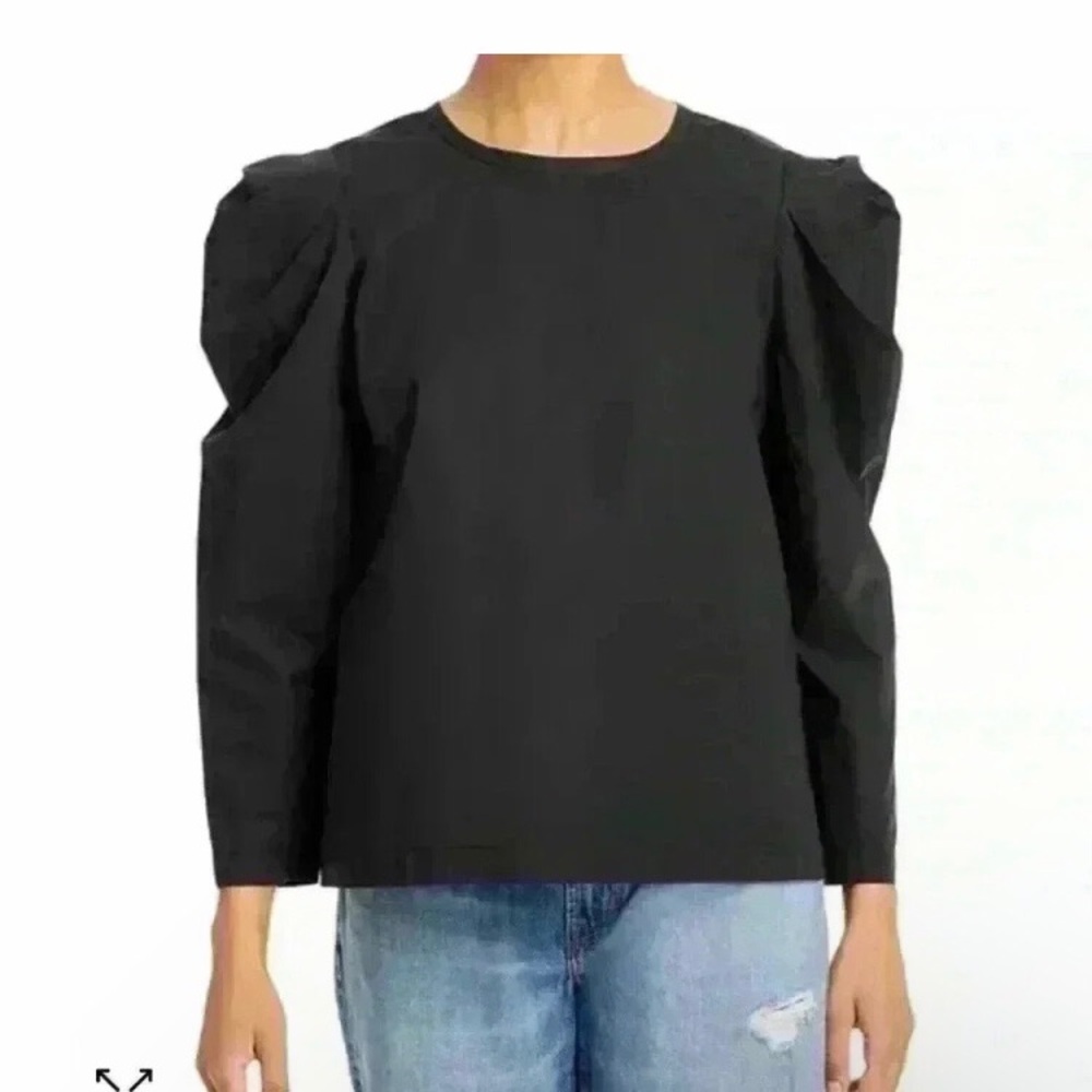Joie Black Rene 3/4 Sleeve Top / Blouse women’s size medium Back Botton Closure